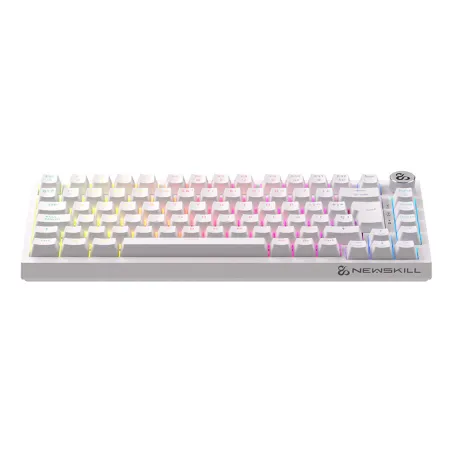 Langaton näppäimistö Newskill NS-KB-PYROSPRO-IV Valkoinen Espanjalainen Qwerty QWERTY
