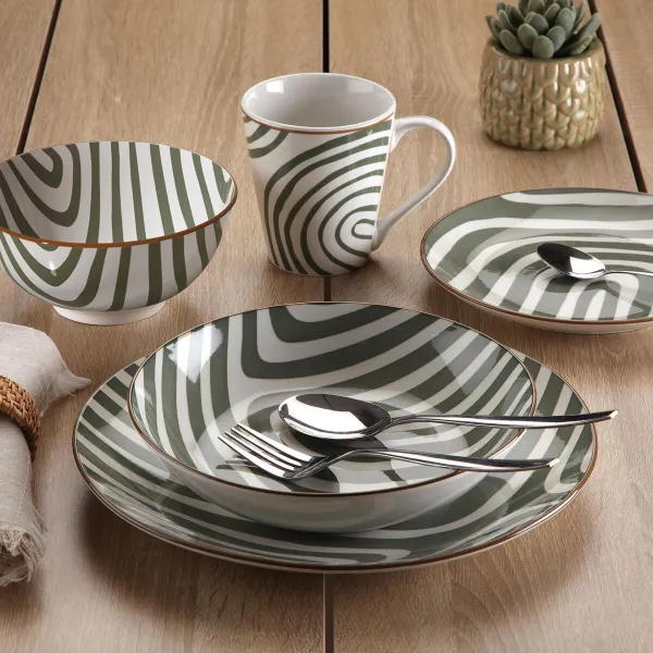 Māla trauki Versa Zaļš Porcelāns