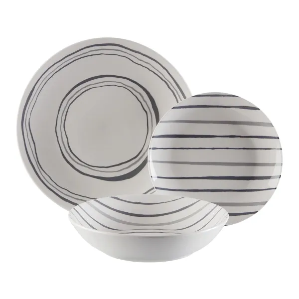 Māla trauki Versa Pelēks Porcelāns