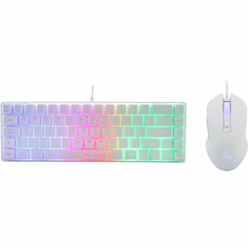 Klaviatūra ir pelė The G-Lab COMBO-HYDRO Balta