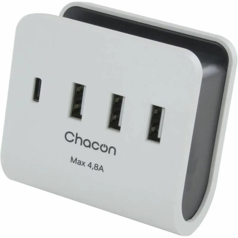 USB Lādētājs Sienas Chacon Balts