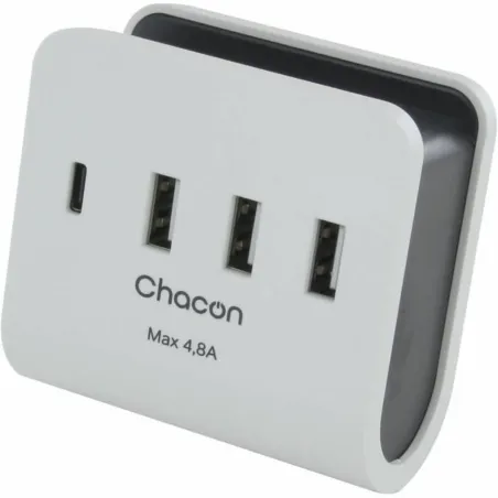 USB Lādētājs Sienas Chacon Balts
