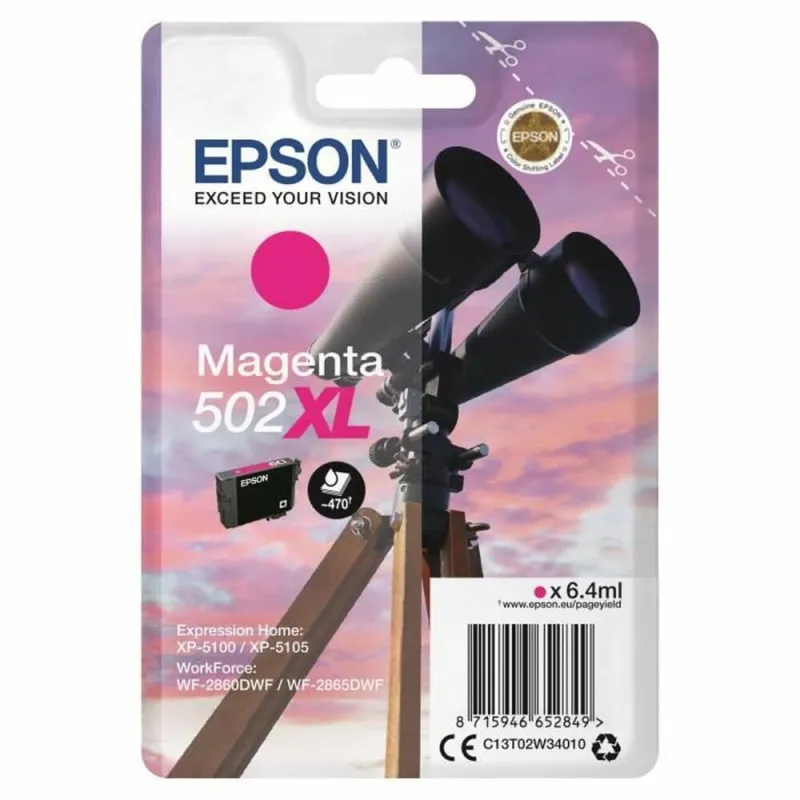 Originali rašalo kasetė Epson Twin XL 502 Rožinė