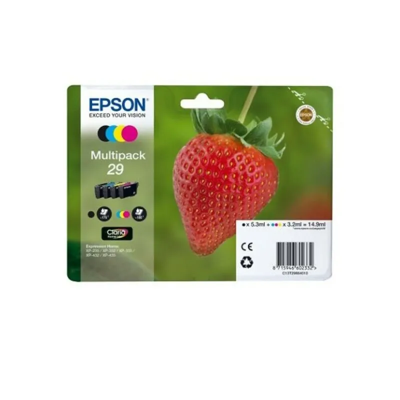 Originali rašalo kasetė Epson Geltona Juoda Ciano Rožinė