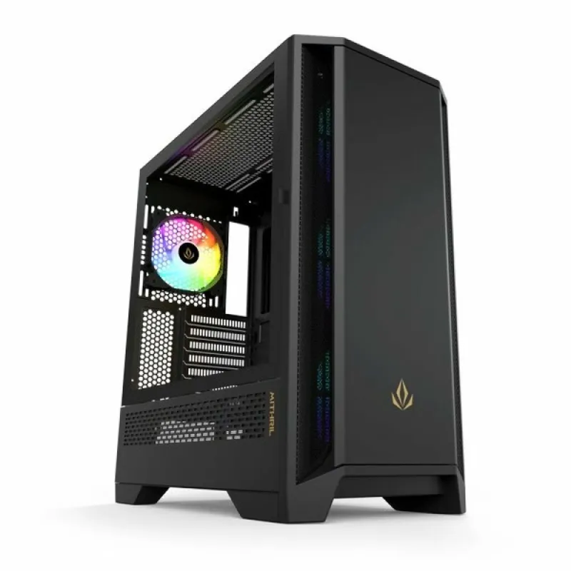 ATX Semi-tower Korpus Forgeon Mithril Must