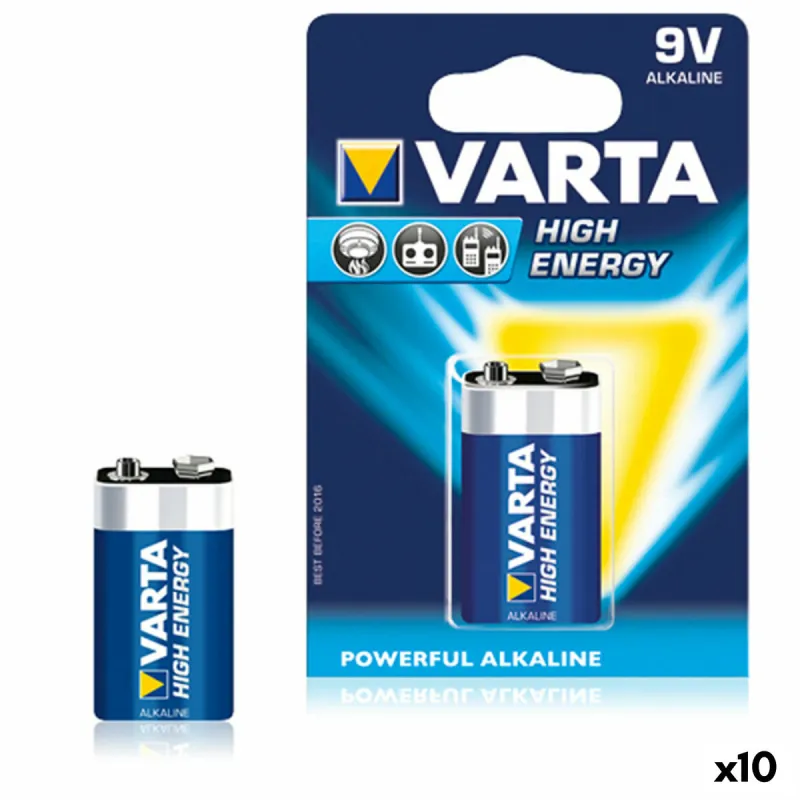 Baterija Varta 6LR61 9V 9 V 580 mAh 1,5 V (10 vnt.)