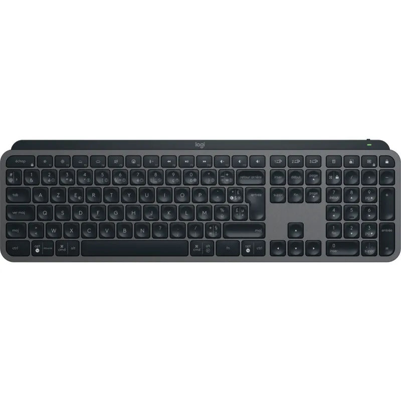 Klaviatuur Logitech 920-011568 Hall Grafiithall Prantsuse AZERTY
