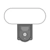 Smart outdoor WiFi camera with Gosund IPC3 floodlight, IP65 Tuya