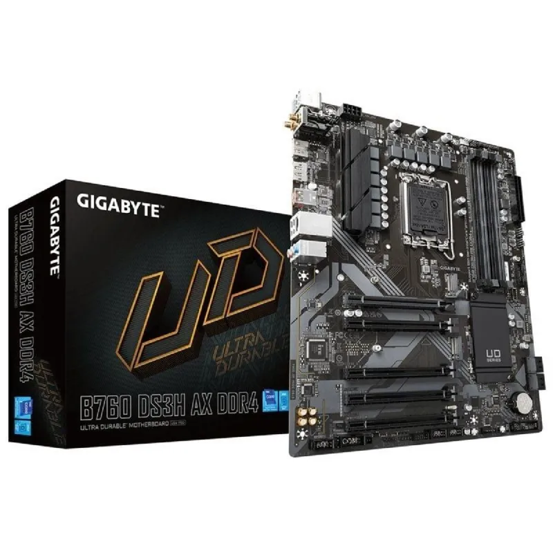 Pagrindinė plokštė Gigabyte B760 DS3H AX DDR4 INTEL B760 EXPRESS LGA 1700 DDR4