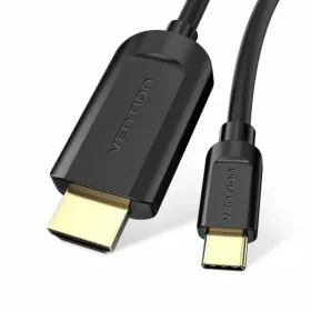 USB-C - HDMI Kaabel Vention CGUBG Must 1,5 m