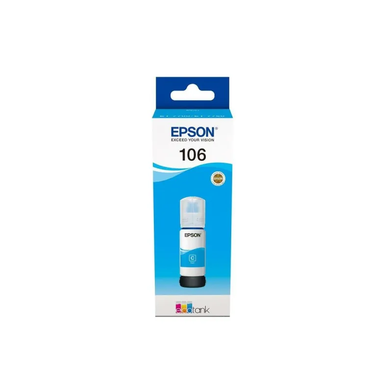 Saderīgs tintes kārtridžs Epson 106 EcoTank Cyan ink bottle 70 ml Ciānkrāsa