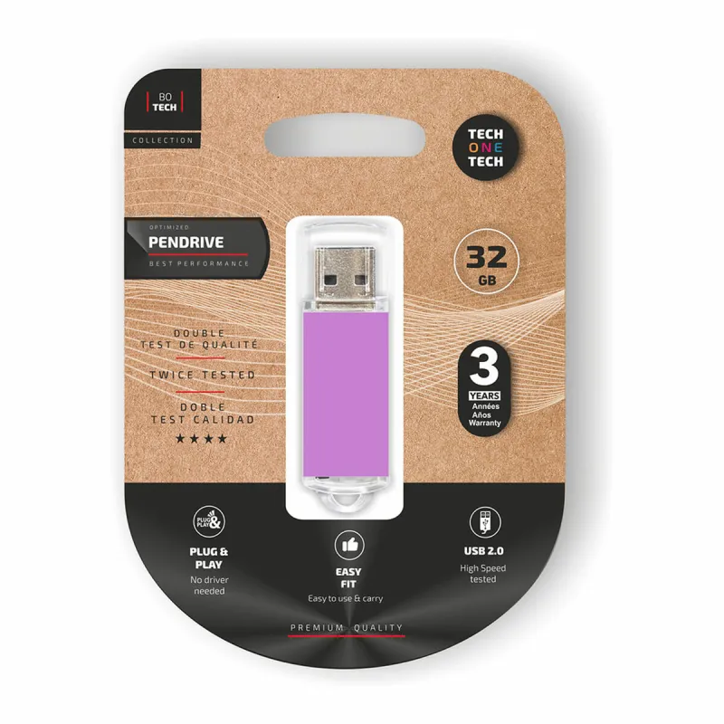 USB stick Tech One Tech TEC3009-32 Purple 32 GB