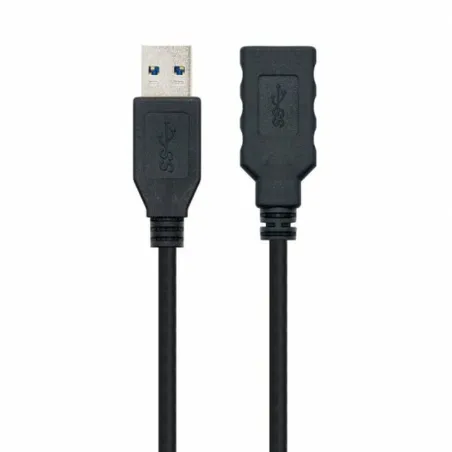 USB-kaabel NANOCABLE 10.01.0903-BK Must 3 m
