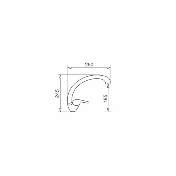 Kitchen Tap Pyramis 090 922 338 Vanilla