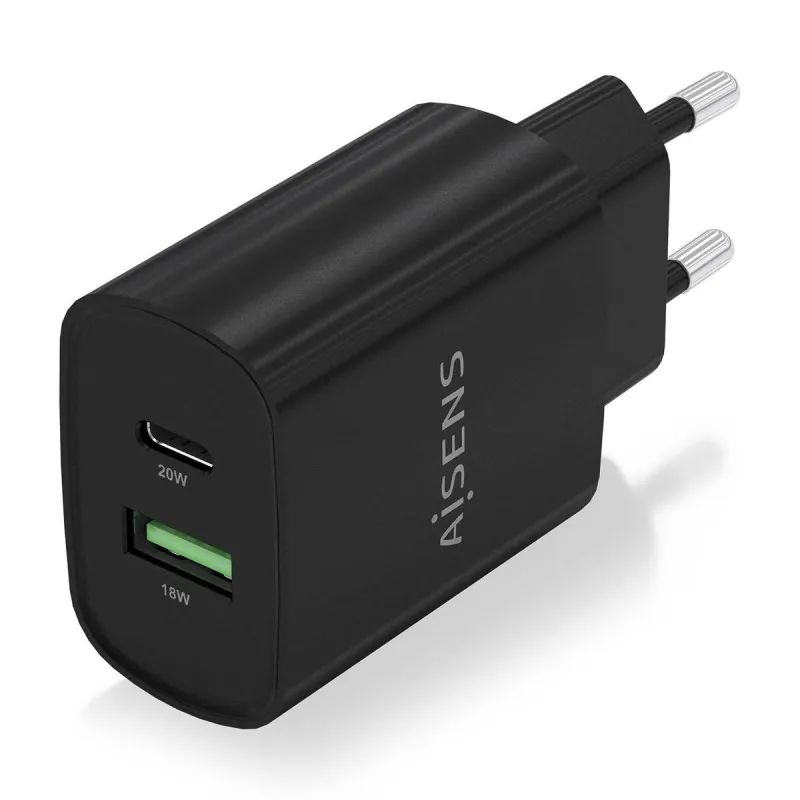 Sieninis įkroviklis Aisens A110-0755 Juoda 20 W (1 vnt.)