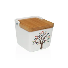 Salt Shaker with Lid Versa Ceramic Tree 8,8 x 8,5 x 8,8 cm