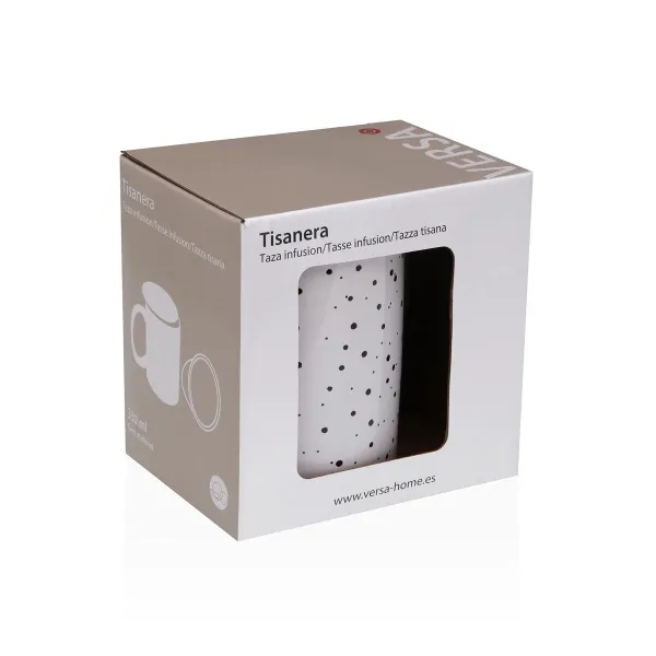 Cup with Tea Filter Versa Speckle