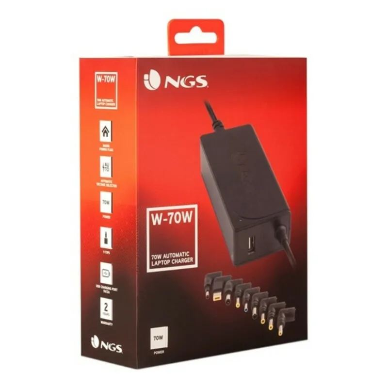 Nešiojamojo kompiuterio įkroviklis NGS W-70W 70 W