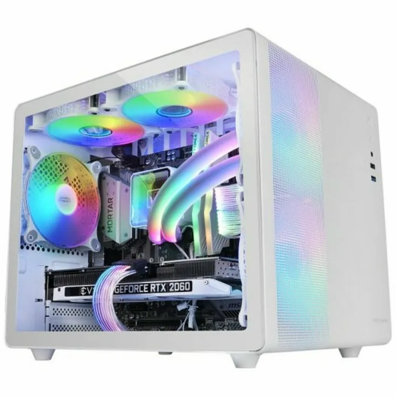 ATX pusiau bokšto tipo korpusas Mars Gaming MC400W Balta Juoda
