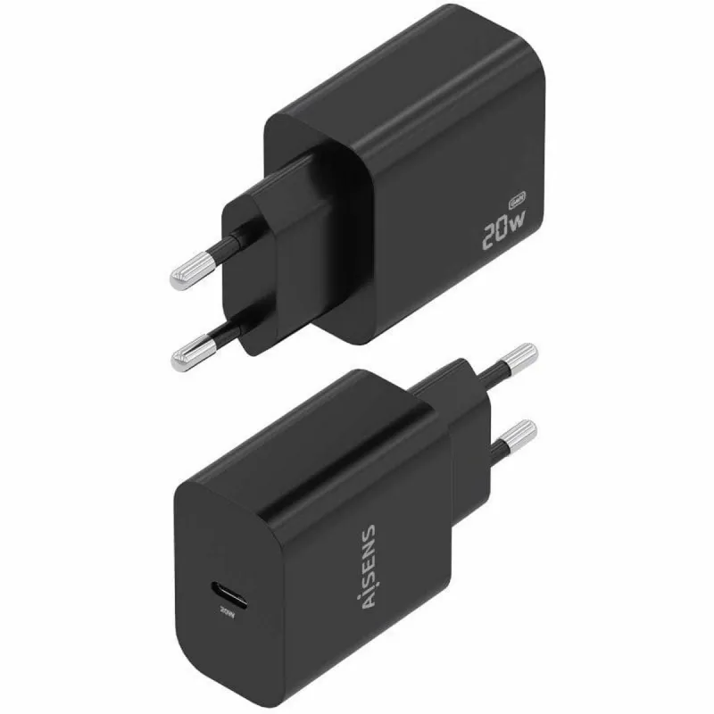 Sieninis įkroviklis Aisens A110-0939 Juoda 20 W