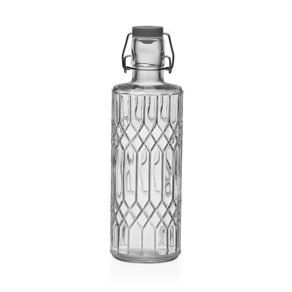 Water bottle Versa Transparent Glass Aluminium