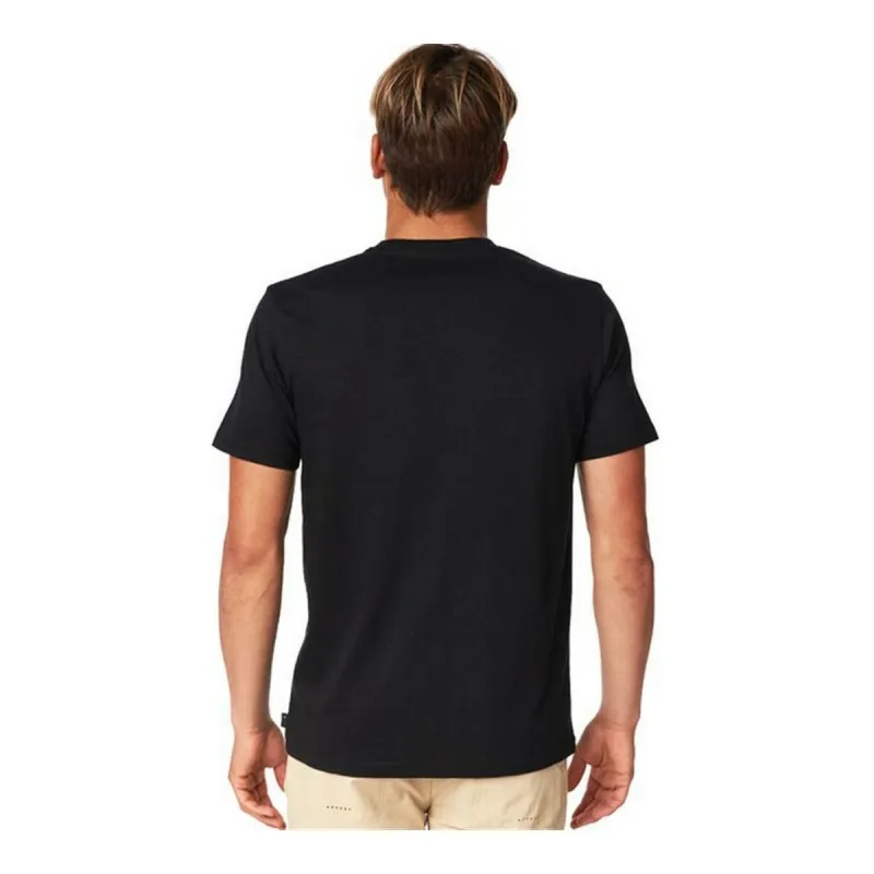Vīriešu Krekls ar Īsām Piedurknēm Rip Curl CTEVA5-90 Melns (S)
