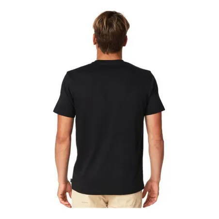Vīriešu Krekls ar Īsām Piedurknēm Rip Curl CTEVA5-90 Melns (S)