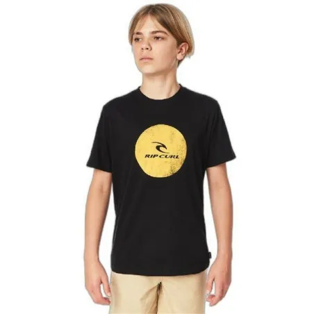 Детский Футболка с коротким рукавом Rip Curl KTEZF4-90 Чёрный