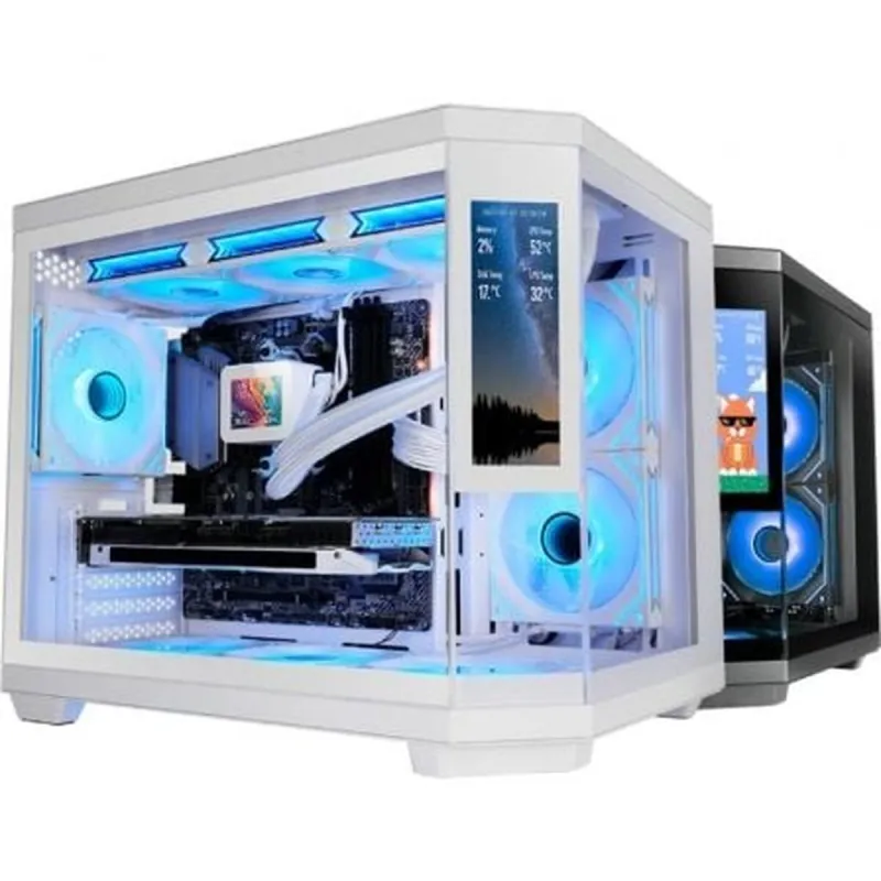 ATX Semi-tower Korpus Mars Gaming MC3TCORELCDMW Valge