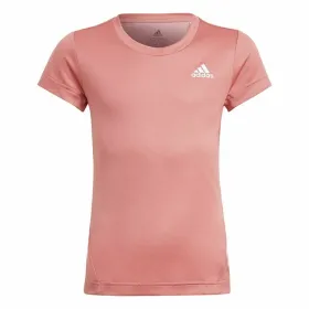 Детский Футболка с коротким рукавом Adidas GM8405 Лососевый