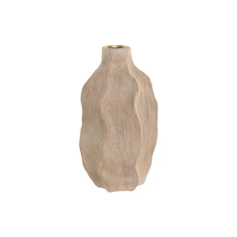Vaza Home ESPRIT Rusvai gelsva Keramikos dirbinys Bangos Sendinta apdaila 16 x 16 x 30 cm