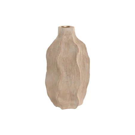 Vaza Home ESPRIT Rusvai gelsva Keramikos dirbinys Bangos Sendinta apdaila 16 x 16 x 30 cm