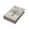 Decorative box Versa Canvas MDF Wood Tree Book