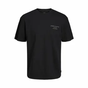 Футболка с коротким рукавом мужская Jack & Jones 12245400-178012 Чёрный (S)