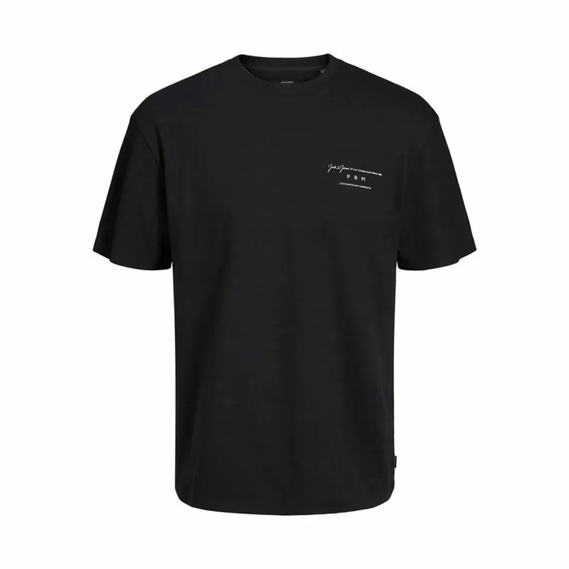 Футболка с коротким рукавом мужская Jack & Jones 12245400-178012 Чёрный (S)