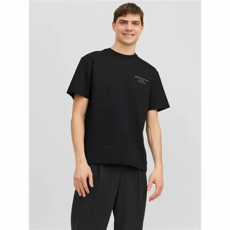 Футболка с коротким рукавом мужская Jack & Jones 12245400-178012 Чёрный (S)
