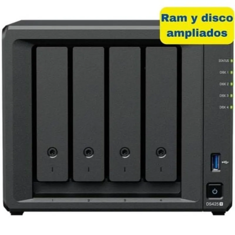 NAS Võrgusalvesti Synology DS425+/6G 16TB Must Intel Celeron J4125