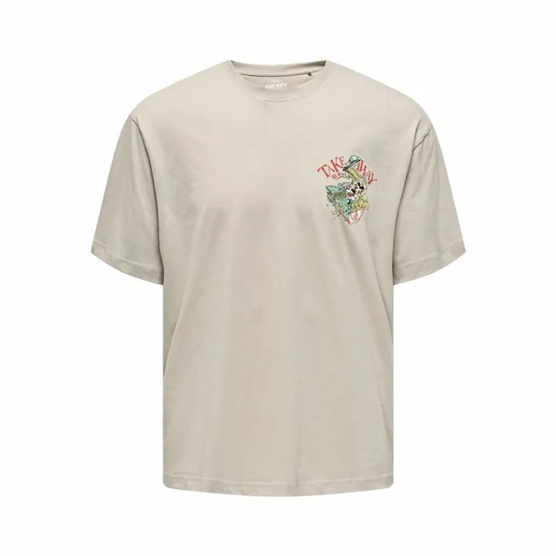 Футболка с коротким рукавом мужская Only & Sons 22028205-261395 Бежевый (M)