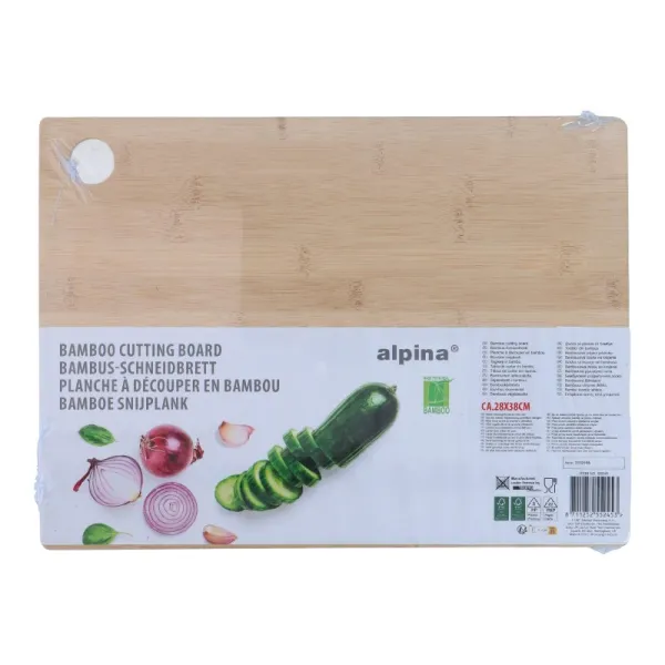 Alpina - Wooden chopping board 28x38 cm (beige)
