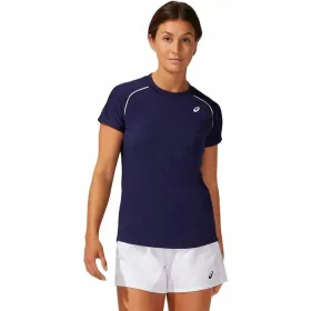 Sieviešu Krekls ar Īsām Piedurknēm Asics 2042A157-400 Zils (XS)