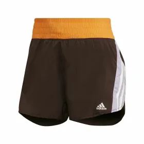 Naiste lühikesed spordipüksid Adidas Hyperglam Must Pruun
