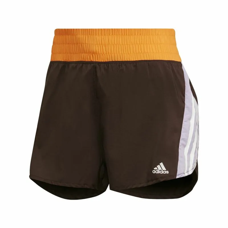 Naisten urheilushortsit Adidas Hyperglam Musta Ruskea