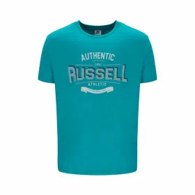 Lühikeste varrukatega T-särk, meeste Russell Athletic A30081-L6 146 Akvamariin (M)
