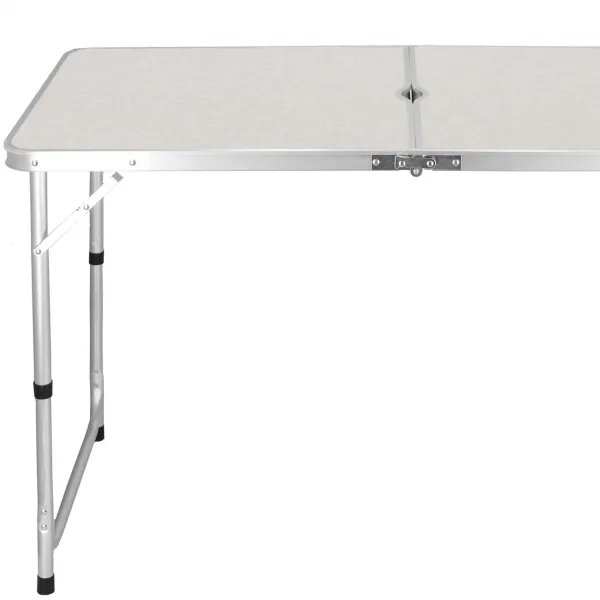 Camping table with 4 chairs Springos CS0035 cream color