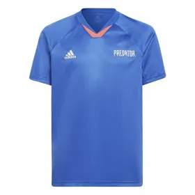 Детский Футболка с коротким рукавом Adidas Predator Индиго
