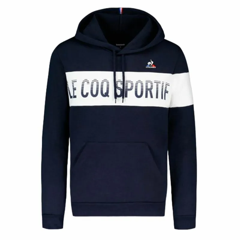 Толстовка с капюшоном мужская Le coq sportif BAH Hoody N°1 M sky Тёмно Синий