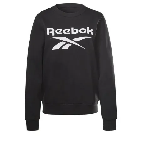 Толстовка без капюшона женская Reebok identity Logo Fleece W Чёрный