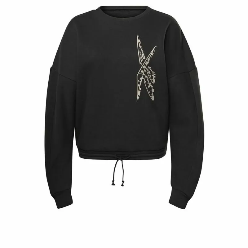 Толстовка без капюшона женская Reebok Modern Safari W Чёрный