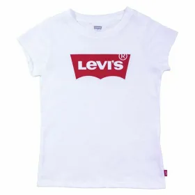 Lasten Lyhythihainen paita Levi's Batwing Boys Valkoinen