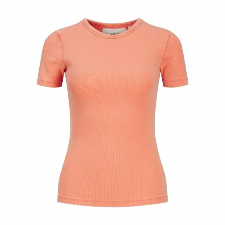 Moteriški marškinėliai su trumpomis rankovėmis Jack & Jones Jxfrankie Wash Ss Oranžinė